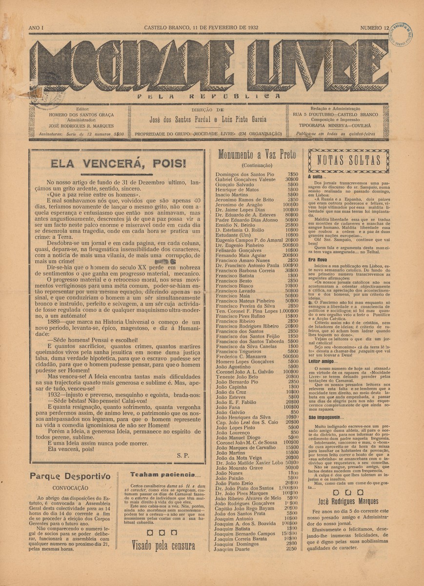 Capa Mocidadelivren12